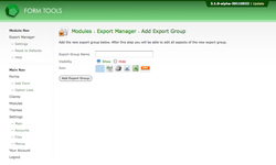 Export Manager: add Export Group