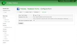 Facebook Forms: adding a 